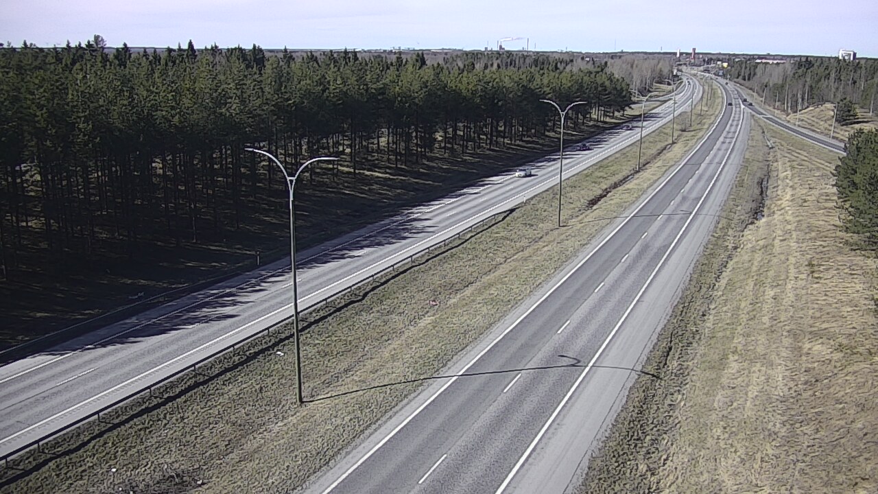 Weather Camera Image Väg 4 Uleåborg, Ouluntulli, Oulu, Pohjois-Pohjanmaa