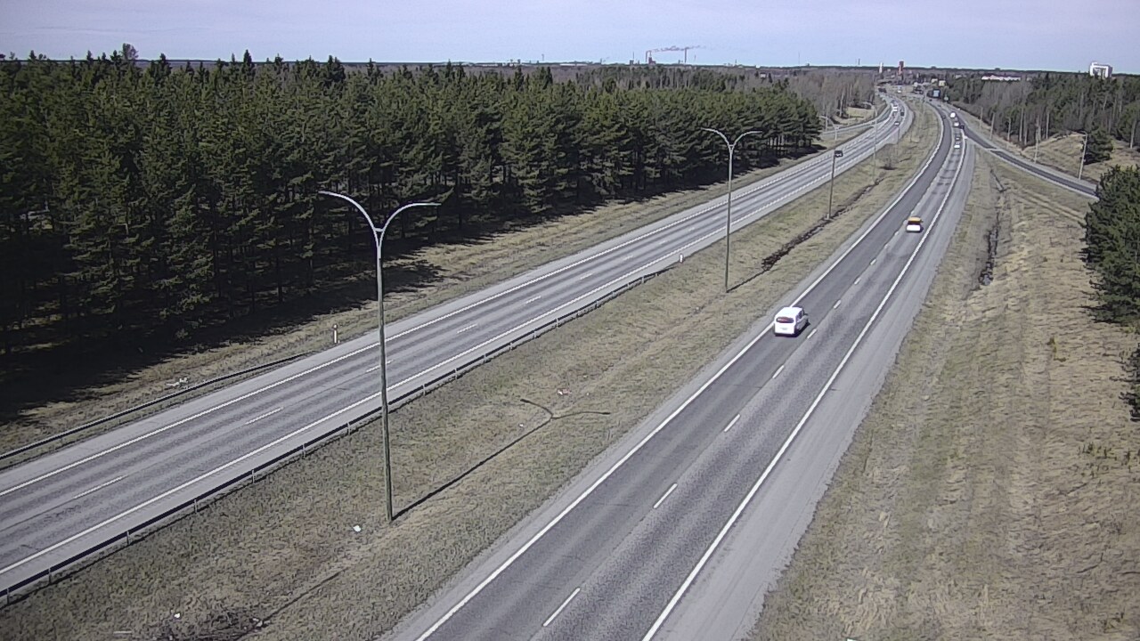 Weather Camera Image Väg 4 Uleåborg, Ouluntulli, Oulu, Pohjois-Pohjanmaa