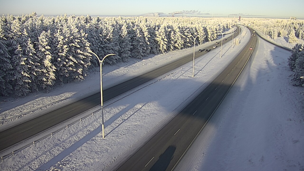 Weather Camera Image Väg 4 Uleåborg, Ouluntulli, Oulu, Pohjois-Pohjanmaa