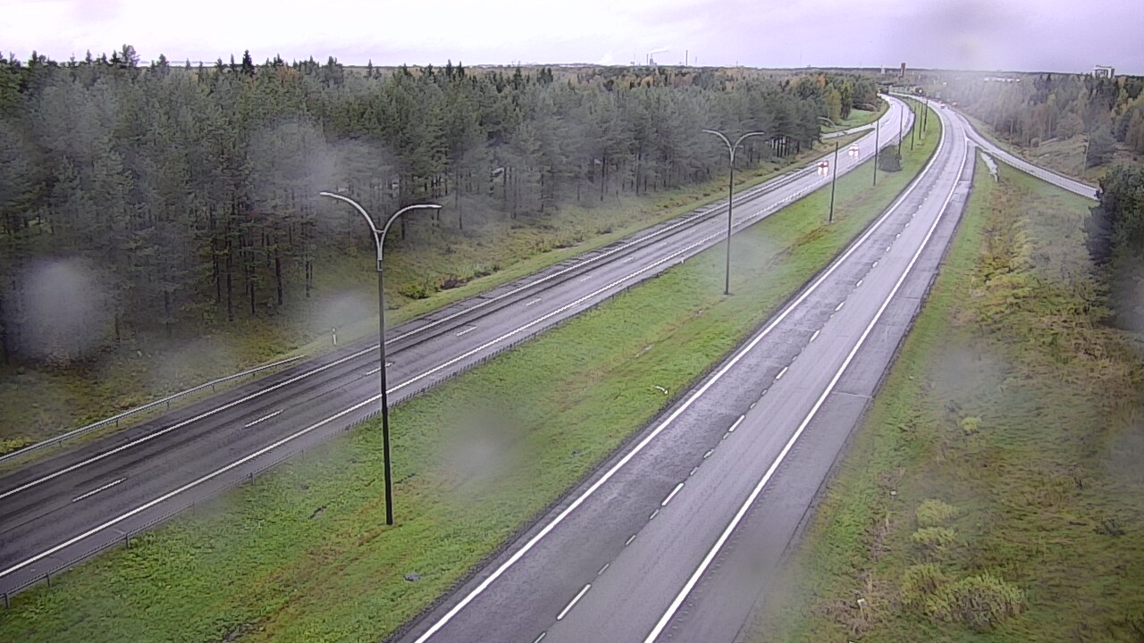 Weather Camera Image Väg 4 Uleåborg, Ouluntulli, Oulu, Pohjois-Pohjanmaa