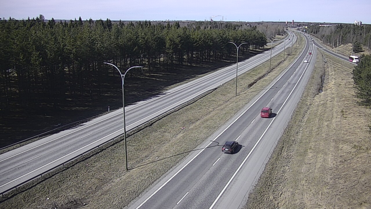 Weather Camera Image Väg 4 Uleåborg, Ouluntulli, Oulu, Pohjois-Pohjanmaa