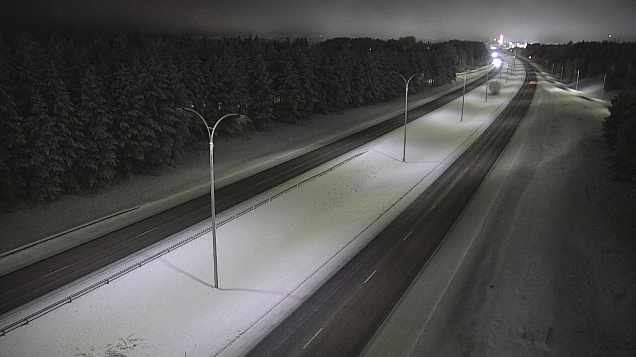 Weather Camera Image Road 4 Oulu, Ouluntulli, Oulu, Pohjois-Pohjanmaa