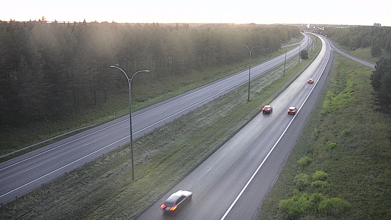 Weather Camera Image Väg 4 Uleåborg, Ouluntulli, Oulu, Pohjois-Pohjanmaa