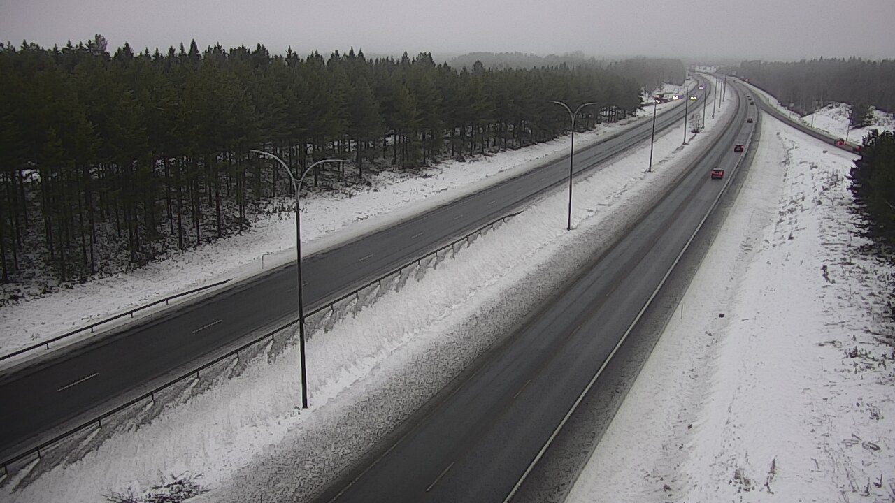 Weather Camera Image Väg 4 Uleåborg, Ouluntulli, Oulu, Pohjois-Pohjanmaa