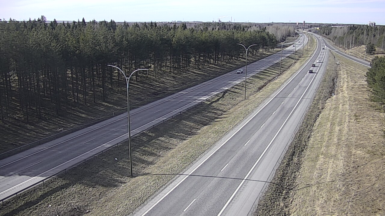 Weather Camera Image Väg 4 Uleåborg, Ouluntulli, Oulu, Pohjois-Pohjanmaa