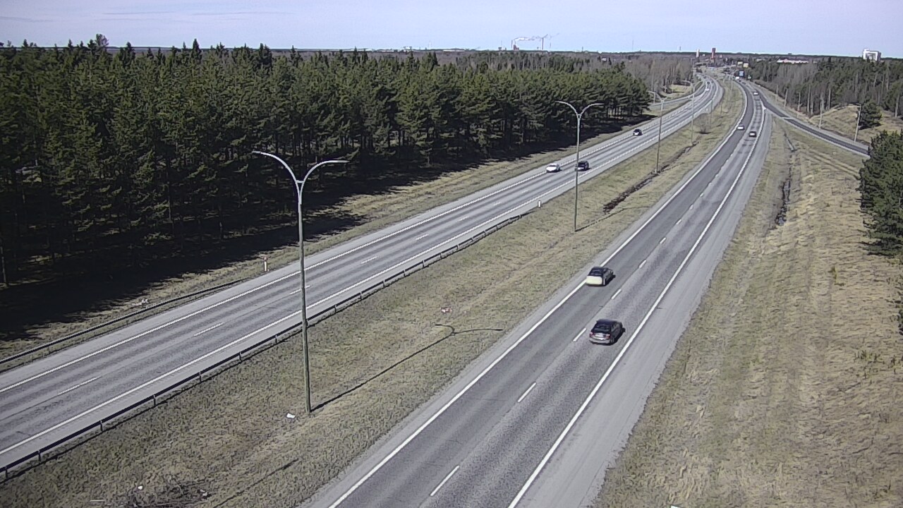 Weather Camera Image Väg 4 Uleåborg, Ouluntulli, Oulu, Pohjois-Pohjanmaa