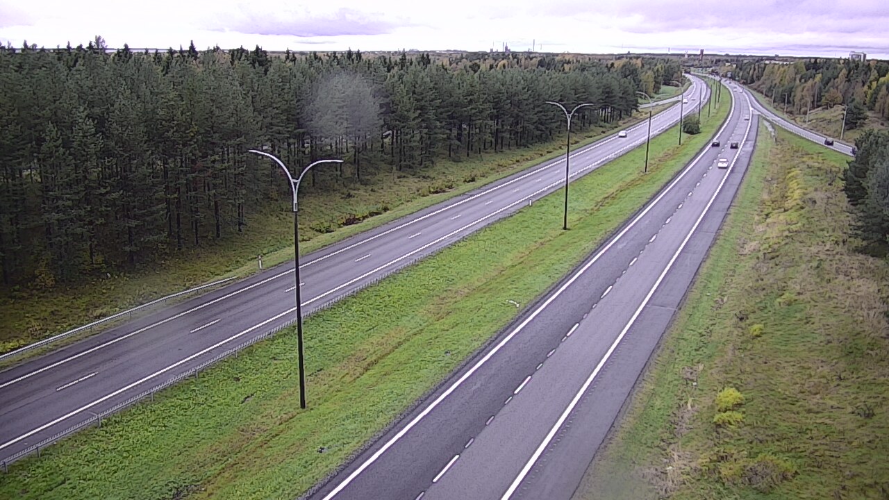 Weather Camera Image Väg 4 Uleåborg, Ouluntulli, Oulu, Pohjois-Pohjanmaa