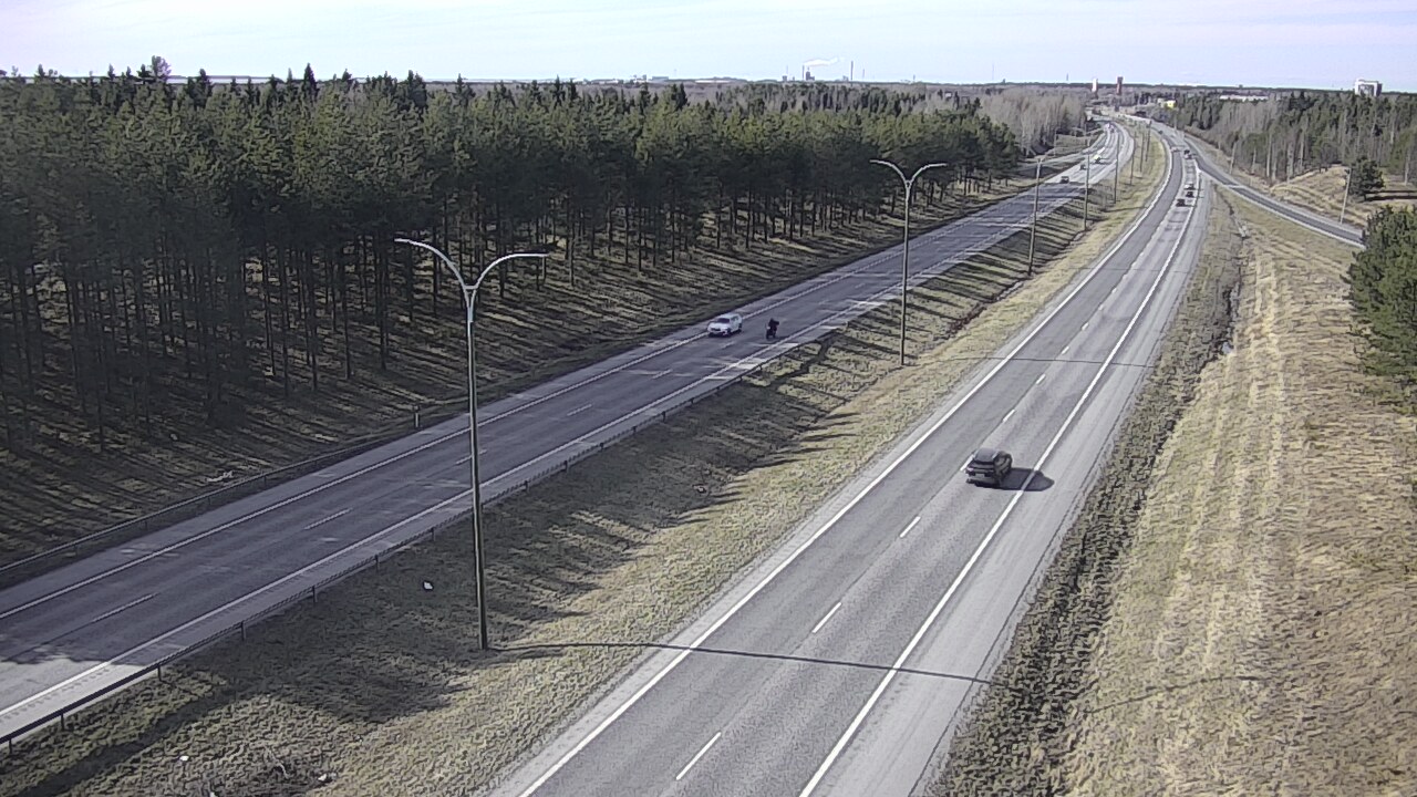 Weather Camera Image Väg 4 Uleåborg, Ouluntulli, Oulu, Pohjois-Pohjanmaa