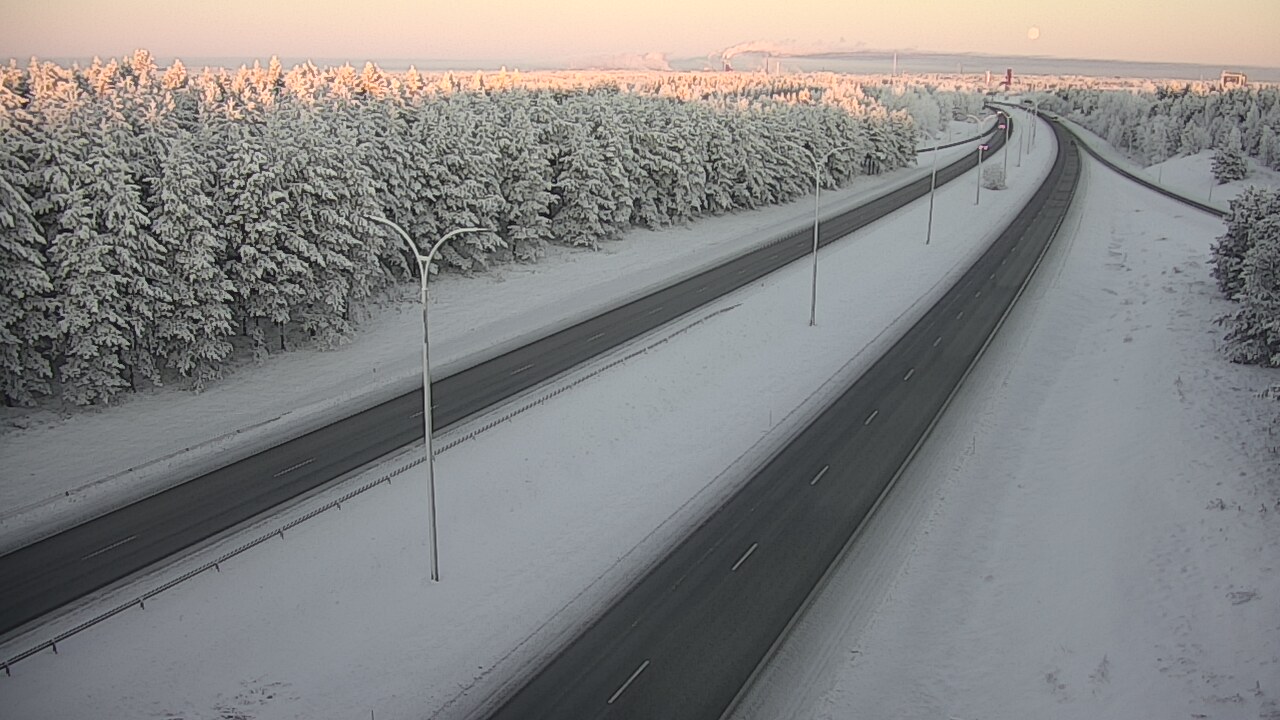 Weather Camera Image Road 4 Oulu, Ouluntulli, Oulu, Pohjois-Pohjanmaa