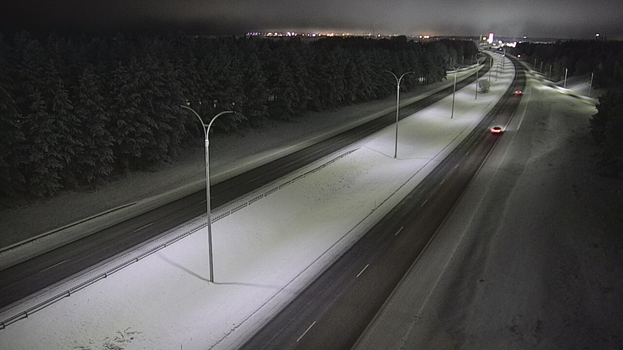 Weather Camera Image Road 4 Oulu, Ouluntulli, Oulu, Pohjois-Pohjanmaa