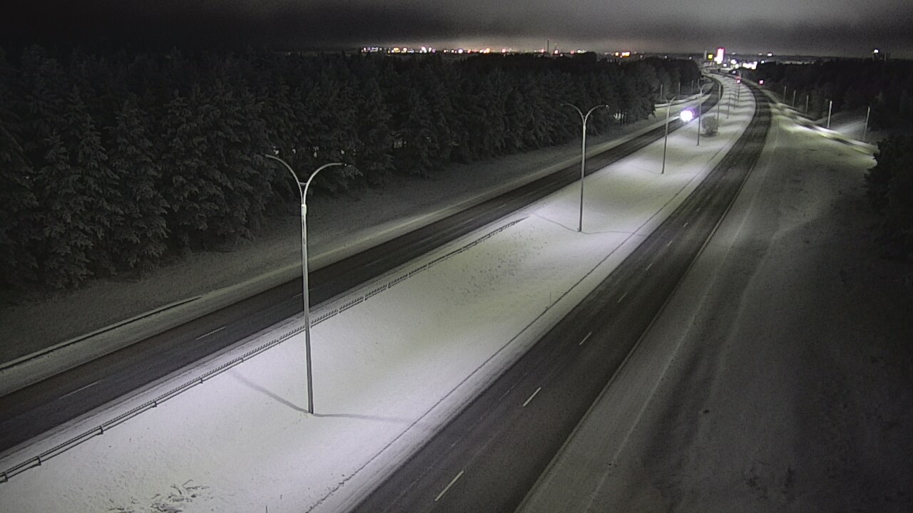 Weather Camera Image Road 4 Oulu, Ouluntulli, Oulu, Pohjois-Pohjanmaa