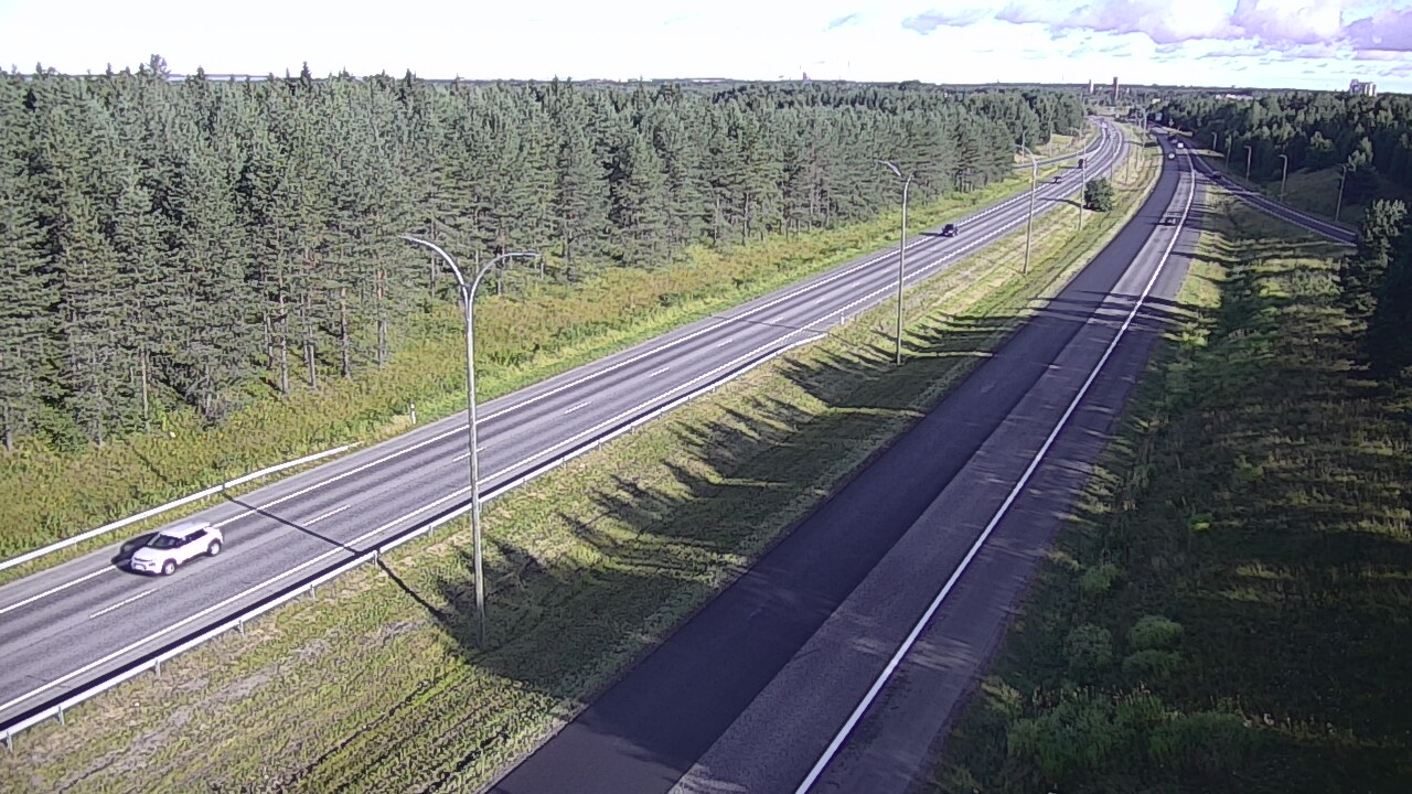 Weather Camera Image Väg 4 Uleåborg, Ouluntulli, Oulu, Pohjois-Pohjanmaa