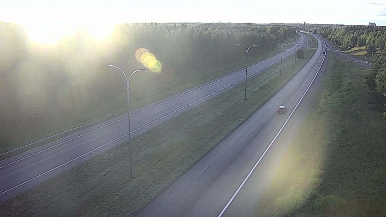 Weather Camera Image Väg 4 Uleåborg, Ouluntulli, Oulu, Pohjois-Pohjanmaa