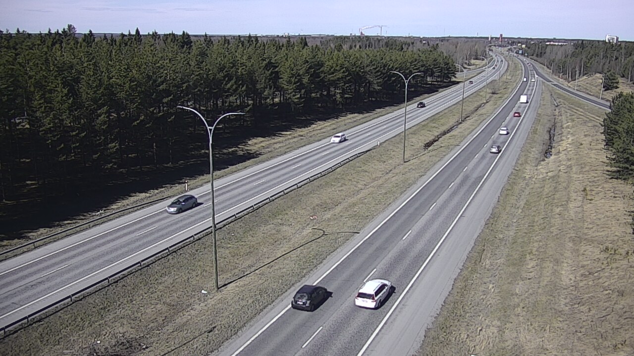 Weather Camera Image Väg 4 Uleåborg, Ouluntulli, Oulu, Pohjois-Pohjanmaa