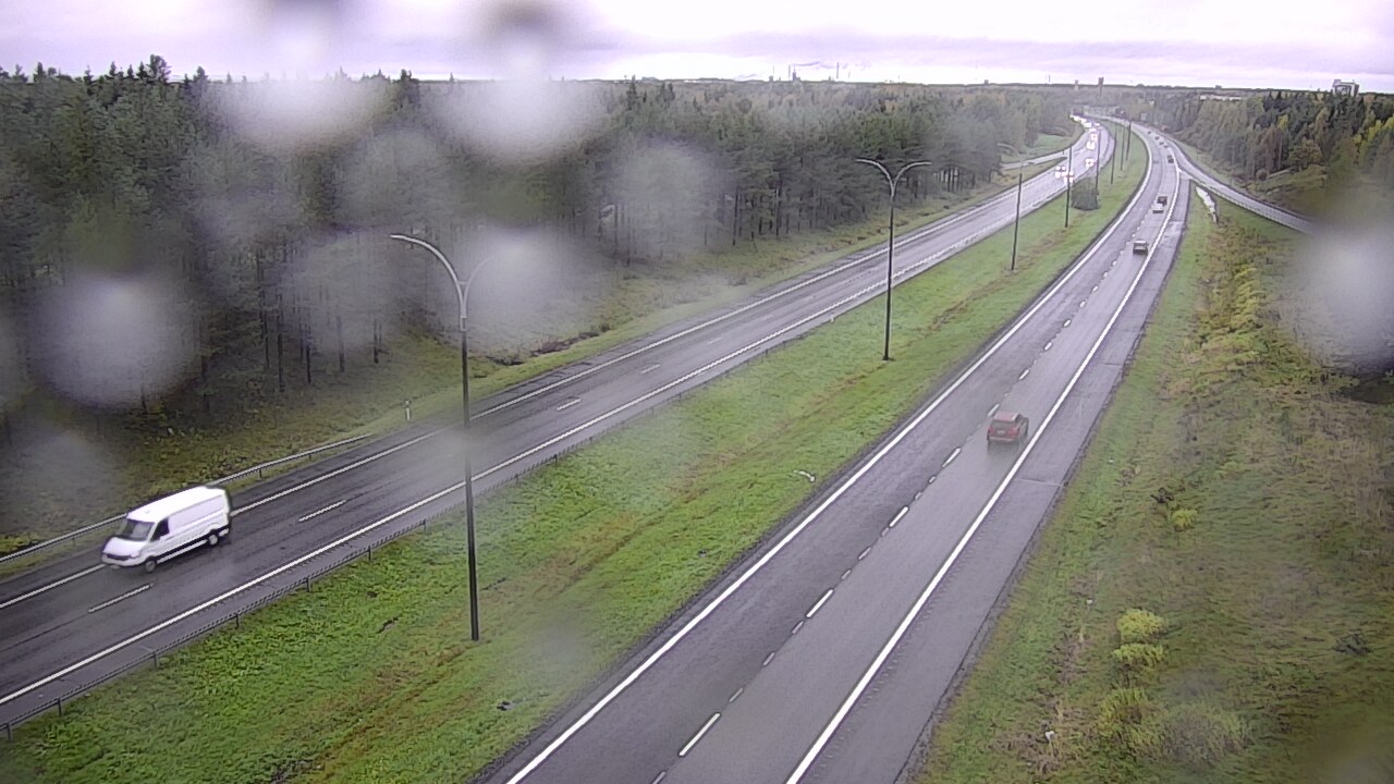 Weather Camera Image Väg 4 Uleåborg, Ouluntulli, Oulu, Pohjois-Pohjanmaa