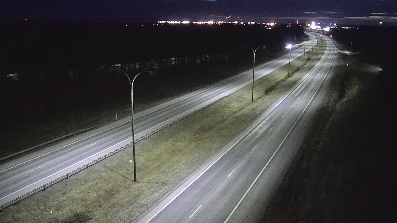 Weather Camera Image Väg 4 Uleåborg, Ouluntulli, Oulu, Pohjois-Pohjanmaa