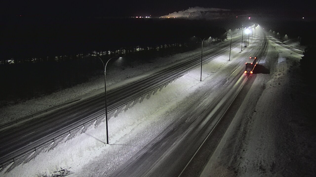 Weather Camera Image Väg 4 Uleåborg, Ouluntulli, Oulu, Pohjois-Pohjanmaa