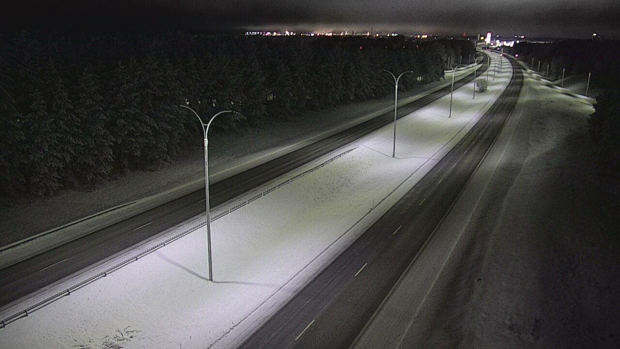 Weather Camera Image Road 4 Oulu, Ouluntulli, Oulu, Pohjois-Pohjanmaa