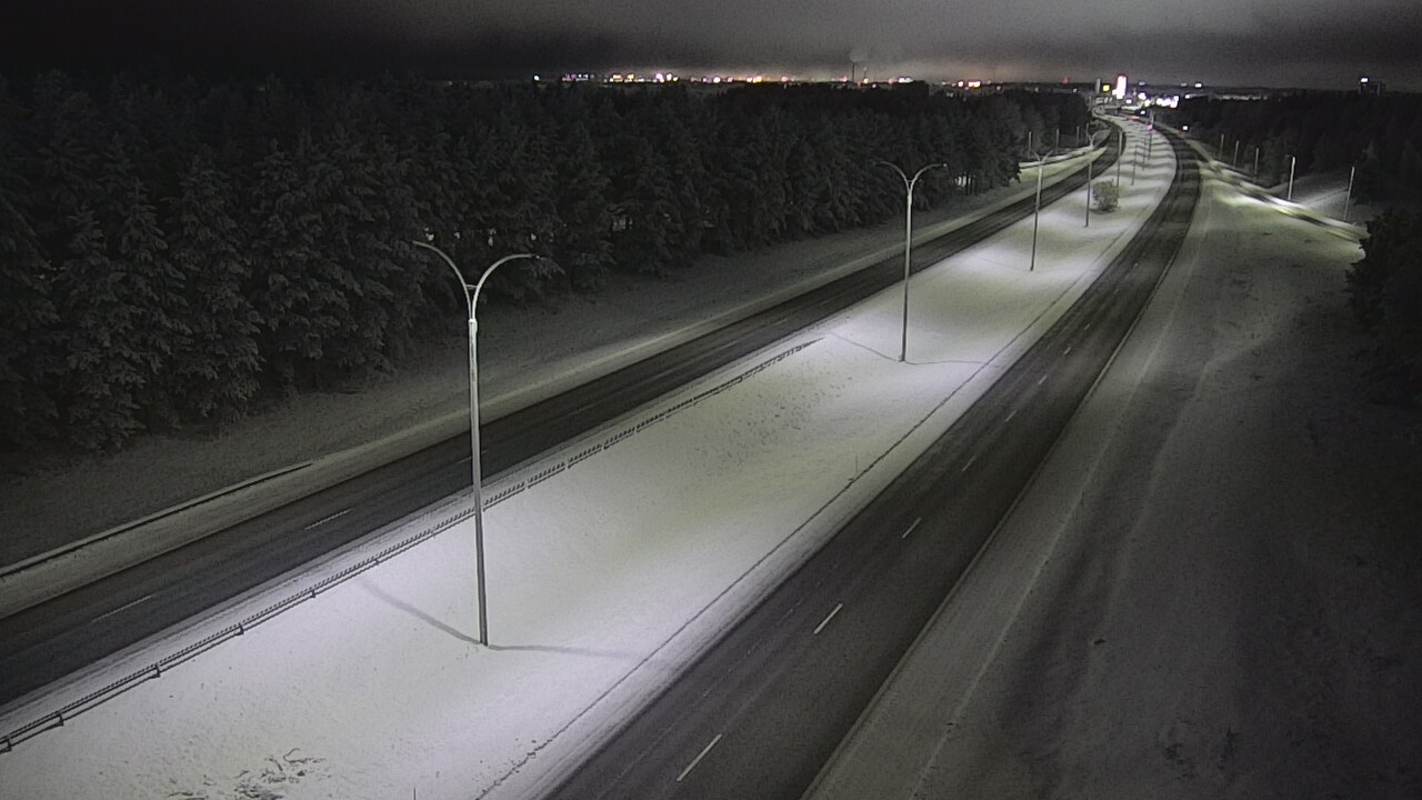 Weather Camera Image Road 4 Oulu, Ouluntulli, Oulu, Pohjois-Pohjanmaa