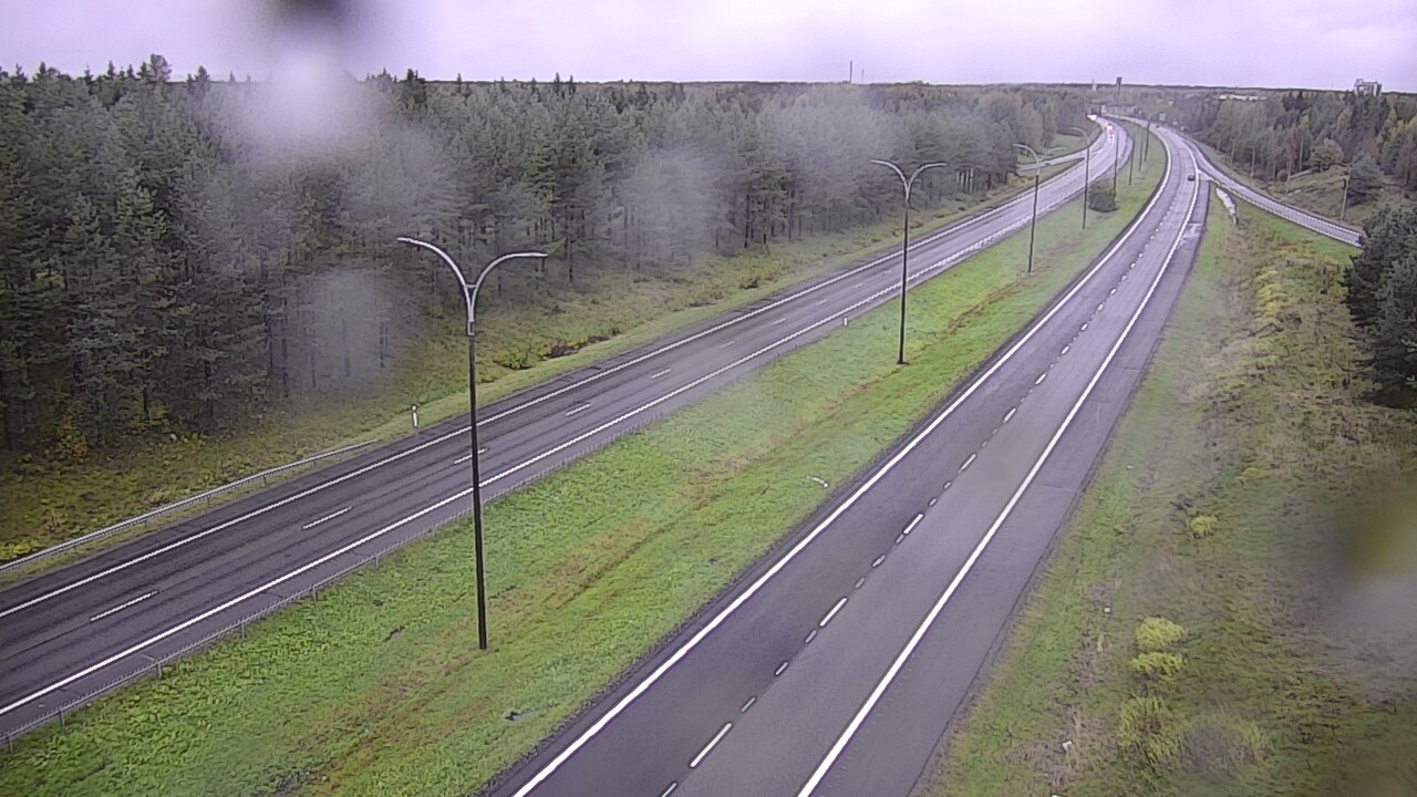 Weather Camera Image Väg 4 Uleåborg, Ouluntulli, Oulu, Pohjois-Pohjanmaa