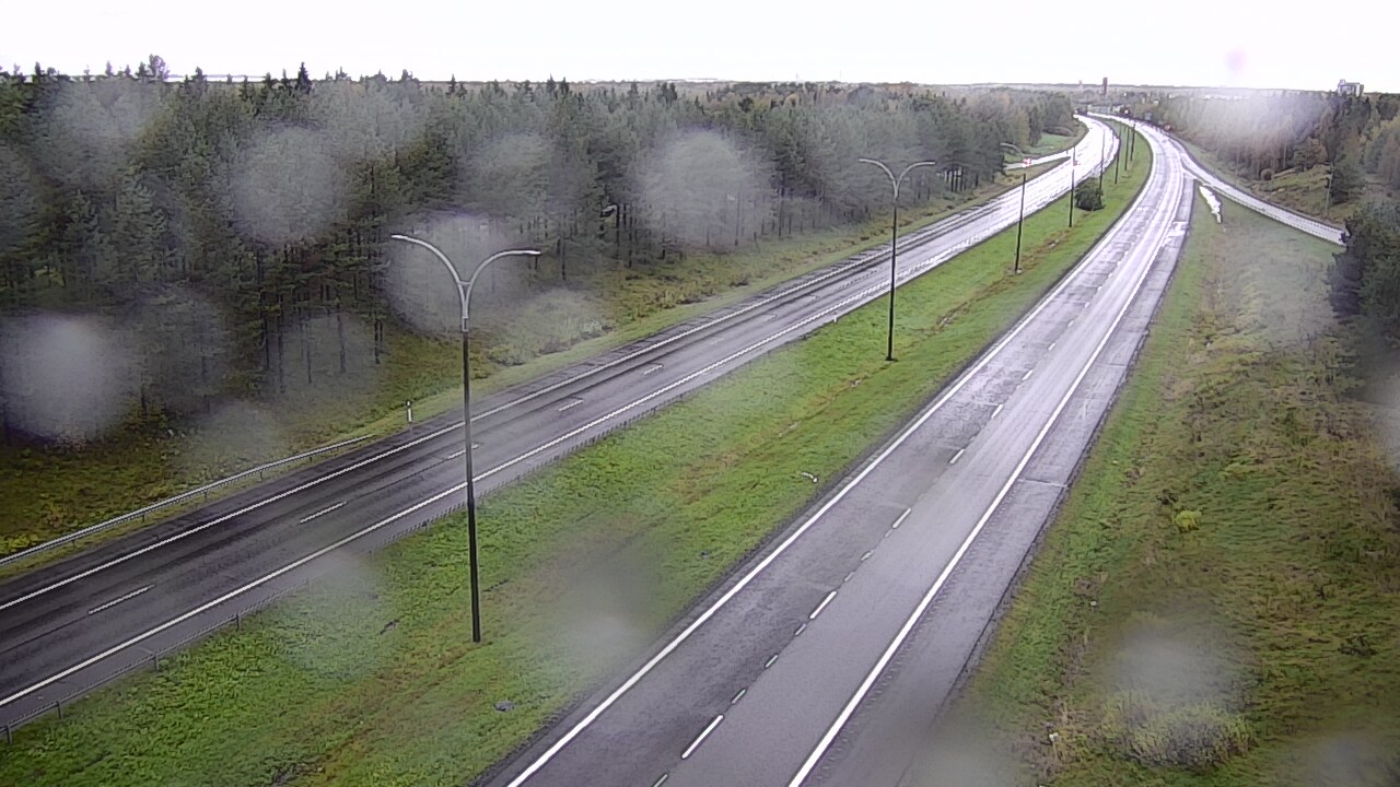 Weather Camera Image Väg 4 Uleåborg, Ouluntulli, Oulu, Pohjois-Pohjanmaa