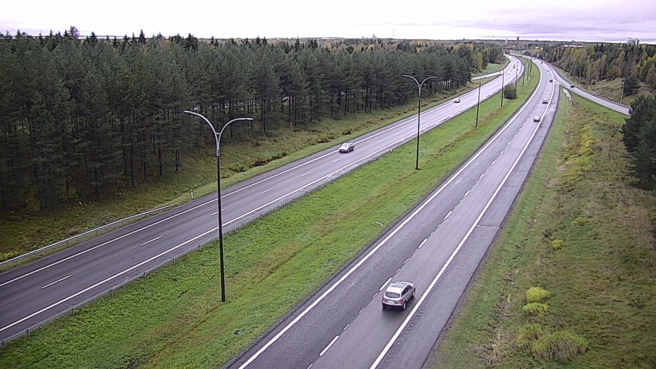 Weather Camera Image Väg 4 Uleåborg, Ouluntulli, Oulu, Pohjois-Pohjanmaa