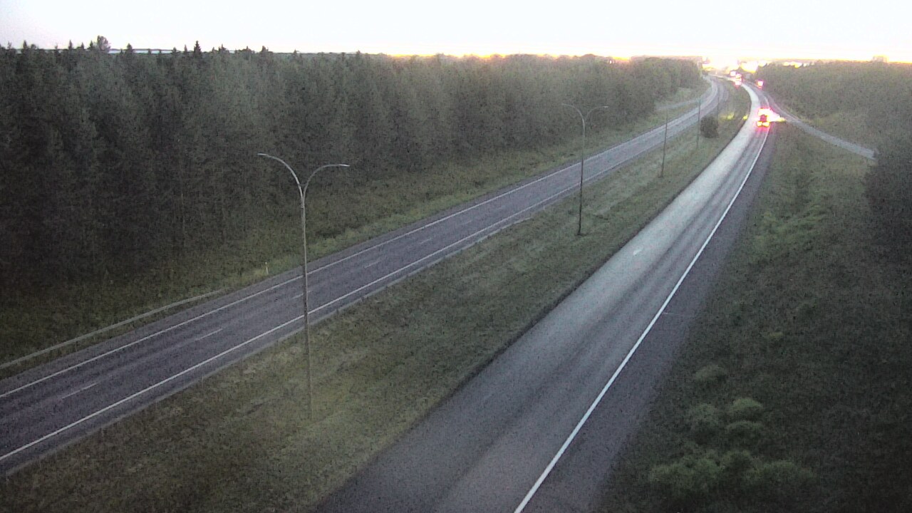 Weather Camera Image Väg 4 Uleåborg, Ouluntulli, Oulu, Pohjois-Pohjanmaa