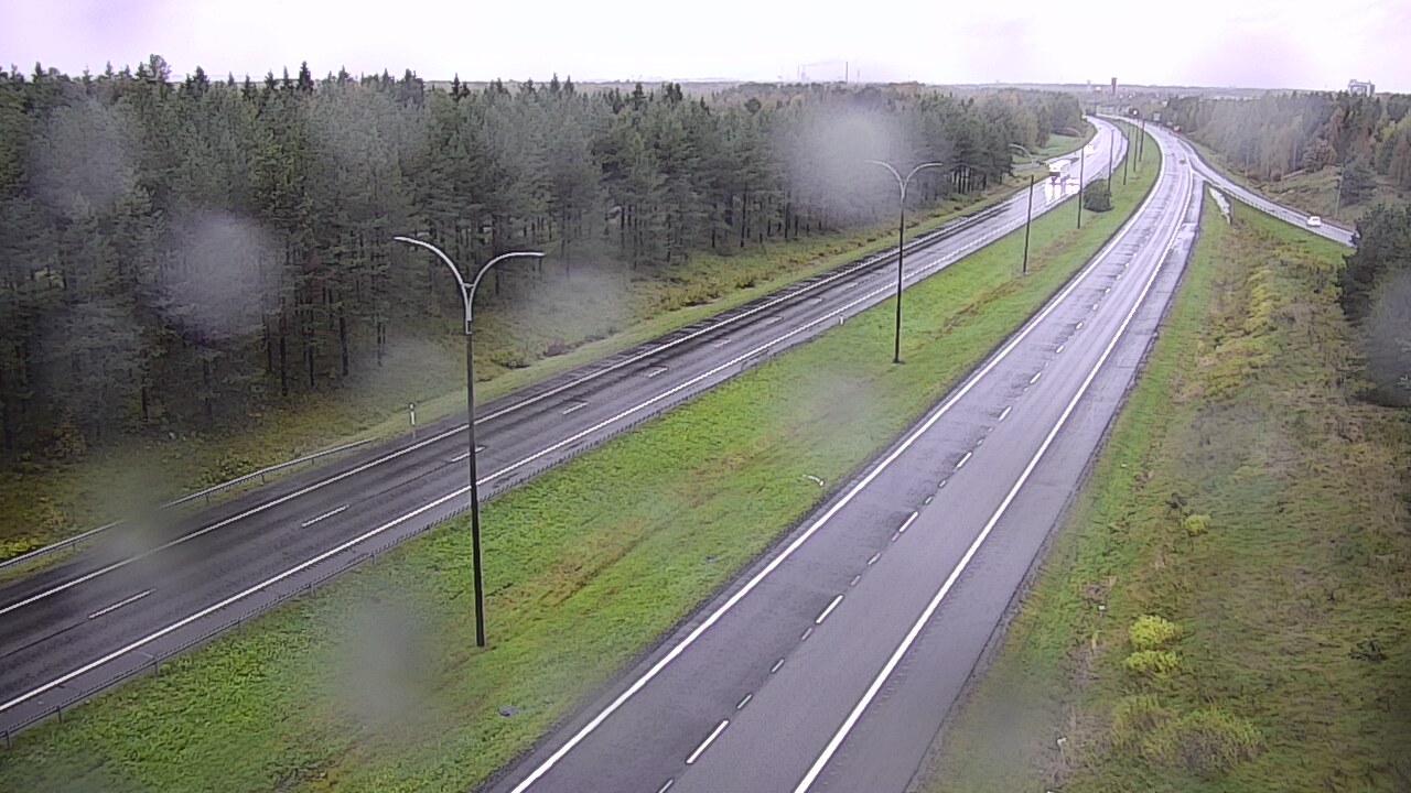 Weather Camera Image Väg 4 Uleåborg, Ouluntulli, Oulu, Pohjois-Pohjanmaa