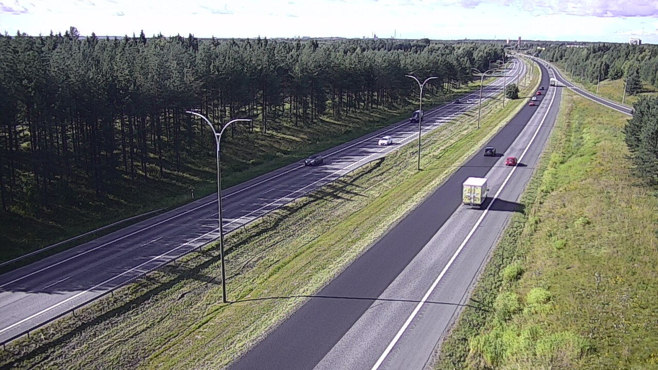 Weather Camera Image Väg 4 Uleåborg, Ouluntulli, Oulu, Pohjois-Pohjanmaa