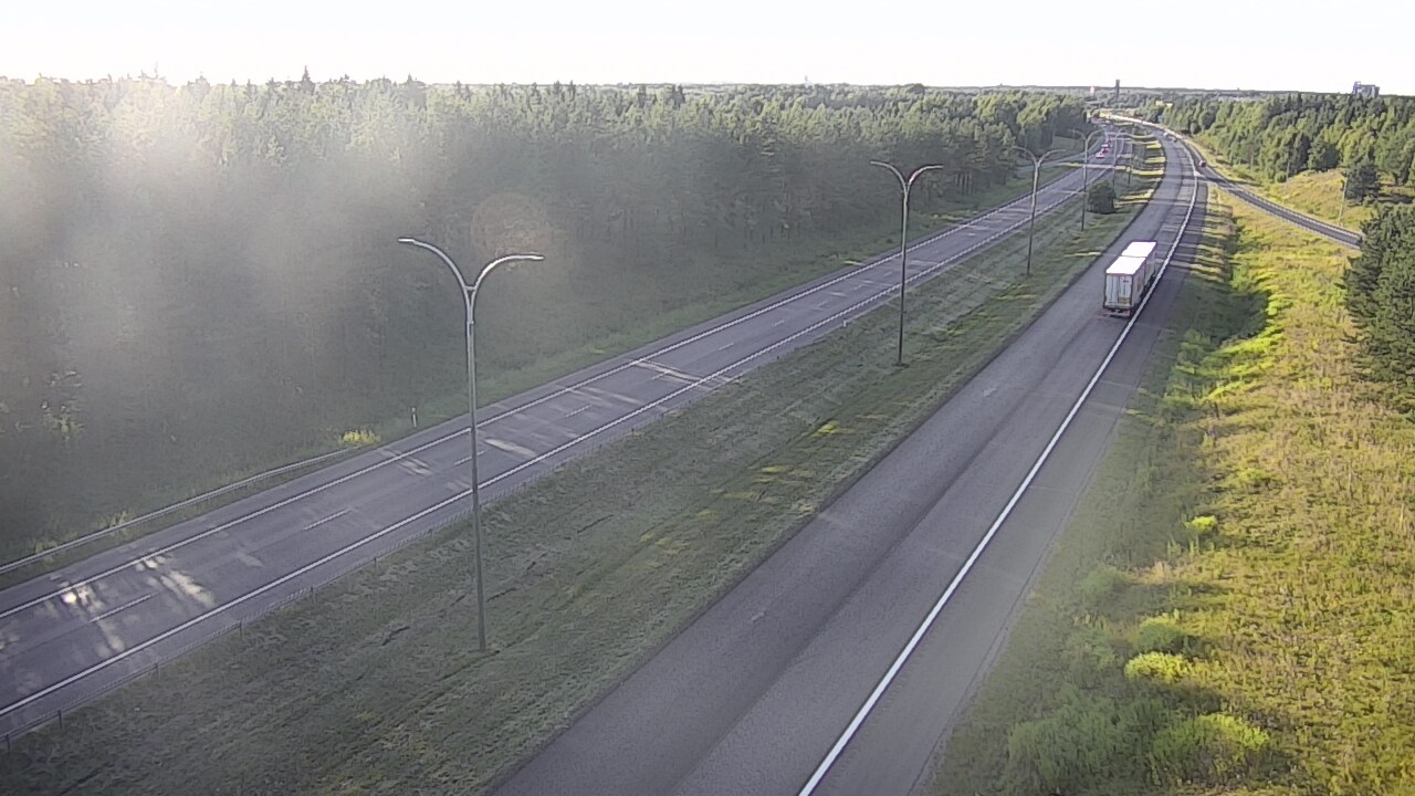 Weather Camera Image Väg 4 Uleåborg, Ouluntulli, Oulu, Pohjois-Pohjanmaa