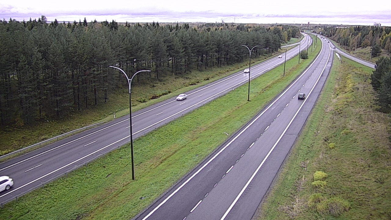 Weather Camera Image Väg 4 Uleåborg, Ouluntulli, Oulu, Pohjois-Pohjanmaa
