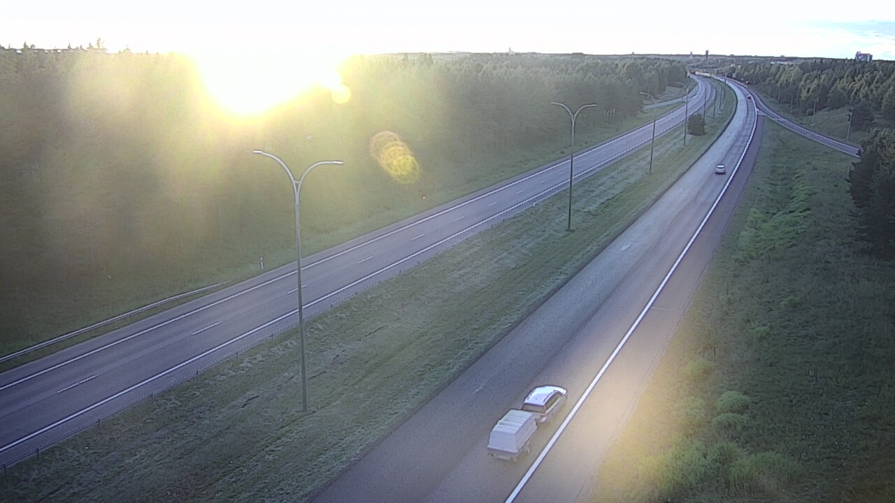 Weather Camera Image Väg 4 Uleåborg, Ouluntulli, Oulu, Pohjois-Pohjanmaa