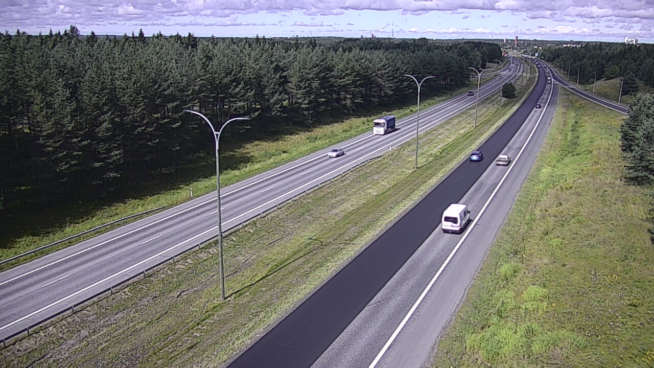 Weather Camera Image Väg 4 Uleåborg, Ouluntulli, Oulu, Pohjois-Pohjanmaa