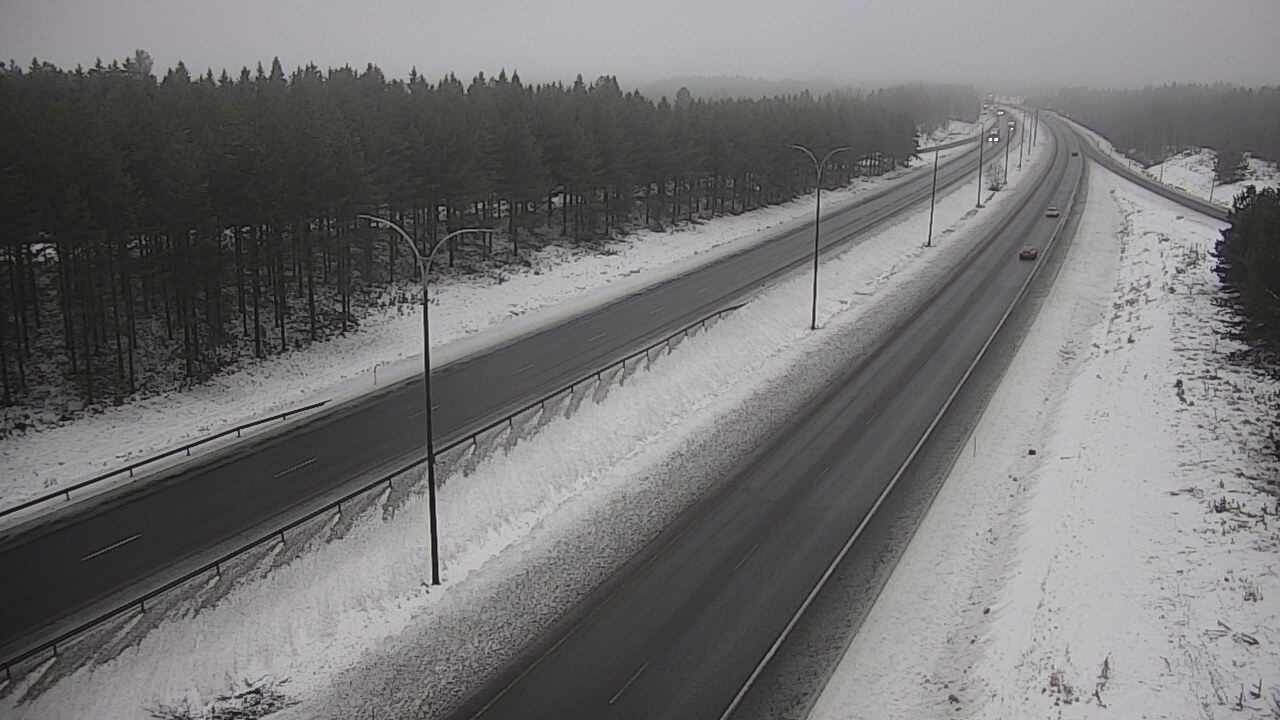 Weather Camera Image Väg 4 Uleåborg, Ouluntulli, Oulu, Pohjois-Pohjanmaa