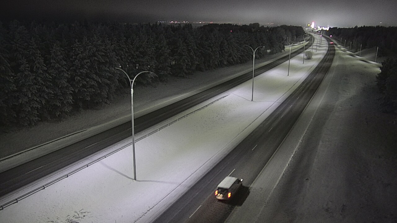 Weather Camera Image Road 4 Oulu, Ouluntulli, Oulu, Pohjois-Pohjanmaa