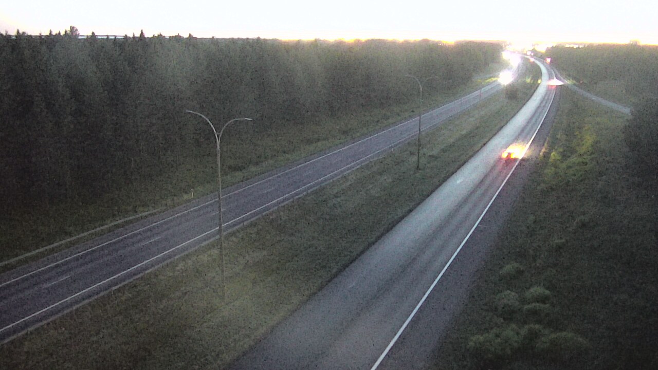 Weather Camera Image Väg 4 Uleåborg, Ouluntulli, Oulu, Pohjois-Pohjanmaa