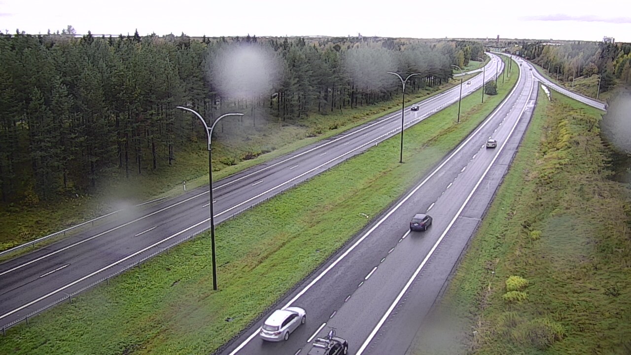 Weather Camera Image Väg 4 Uleåborg, Ouluntulli, Oulu, Pohjois-Pohjanmaa