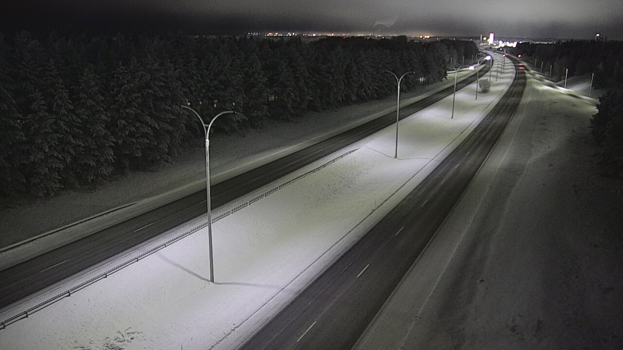 Weather Camera Image Road 4 Oulu, Ouluntulli, Oulu, Pohjois-Pohjanmaa