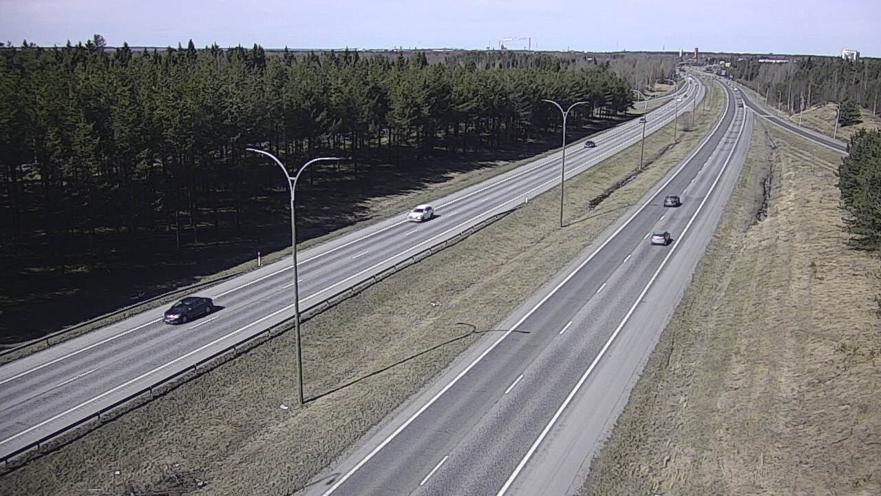 Weather Camera Image Väg 4 Uleåborg, Ouluntulli, Oulu, Pohjois-Pohjanmaa