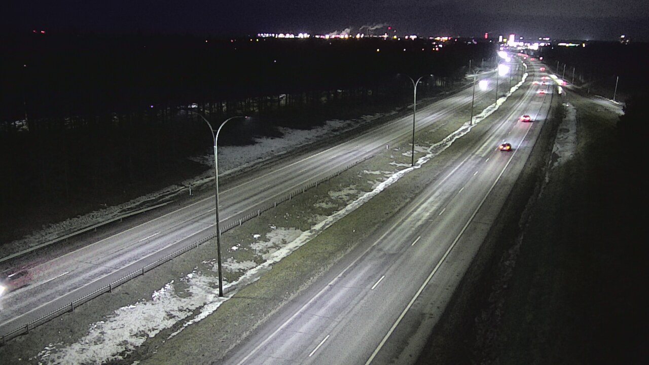 Weather Camera Image Väg 4 Uleåborg, Ouluntulli, Oulu, Pohjois-Pohjanmaa