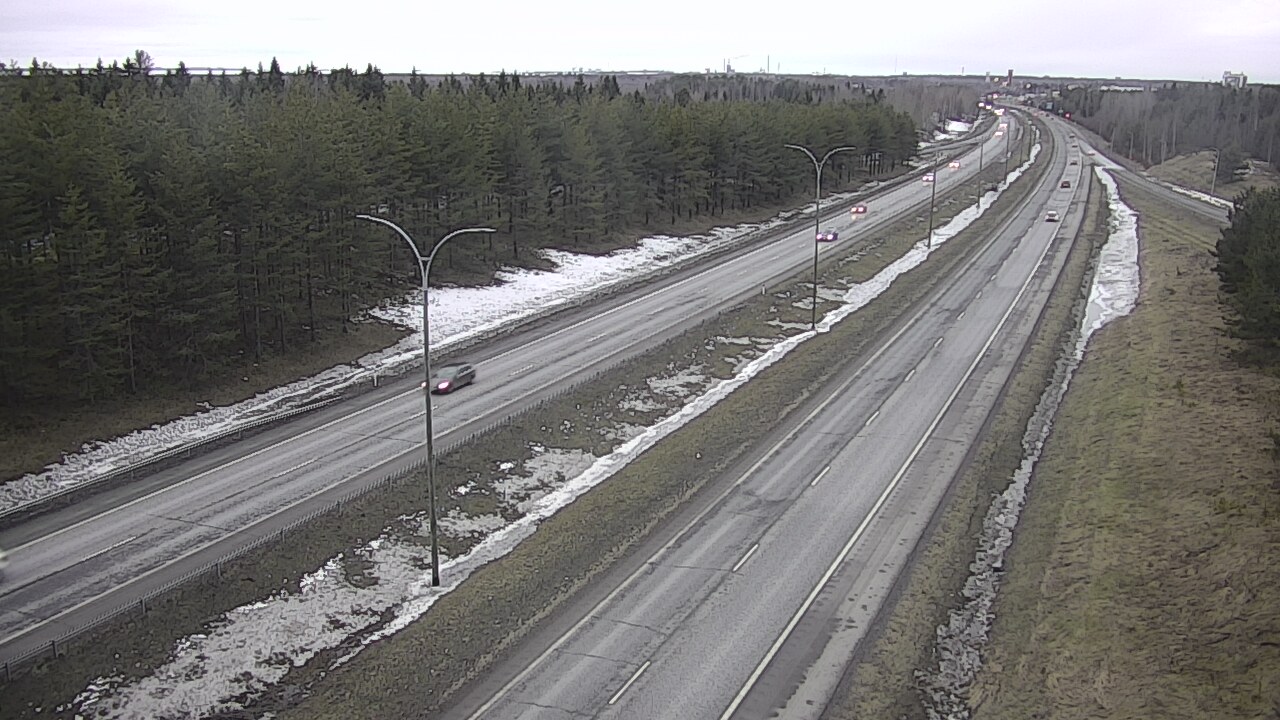 Weather Camera Image Väg 4 Uleåborg, Ouluntulli, Oulu, Pohjois-Pohjanmaa