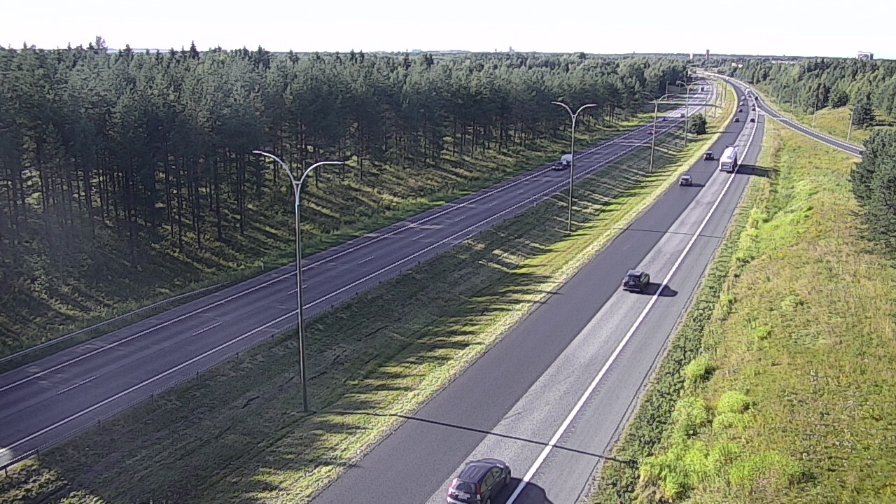 Weather Camera Image Väg 4 Uleåborg, Ouluntulli, Oulu, Pohjois-Pohjanmaa