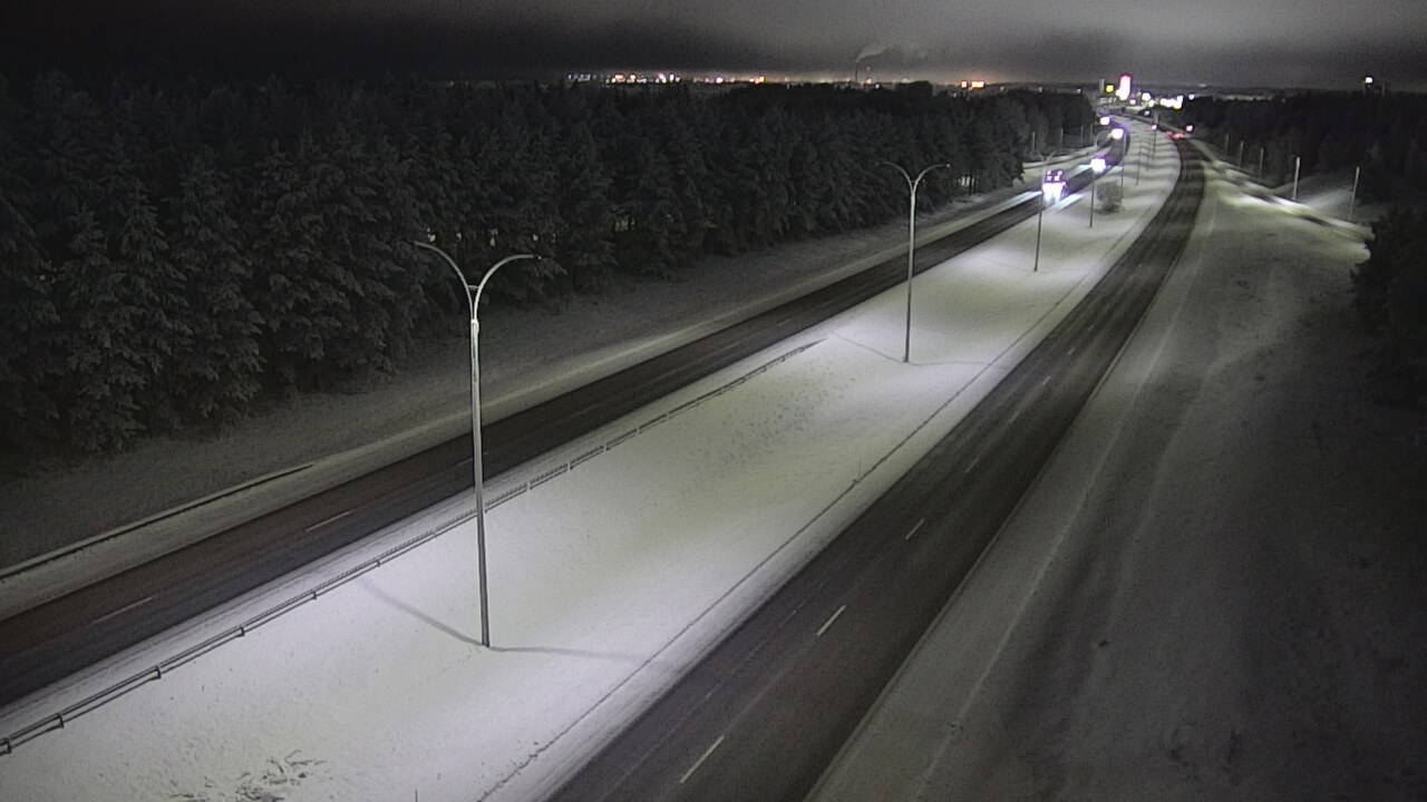 Weather Camera Image Road 4 Oulu, Ouluntulli, Oulu, Pohjois-Pohjanmaa