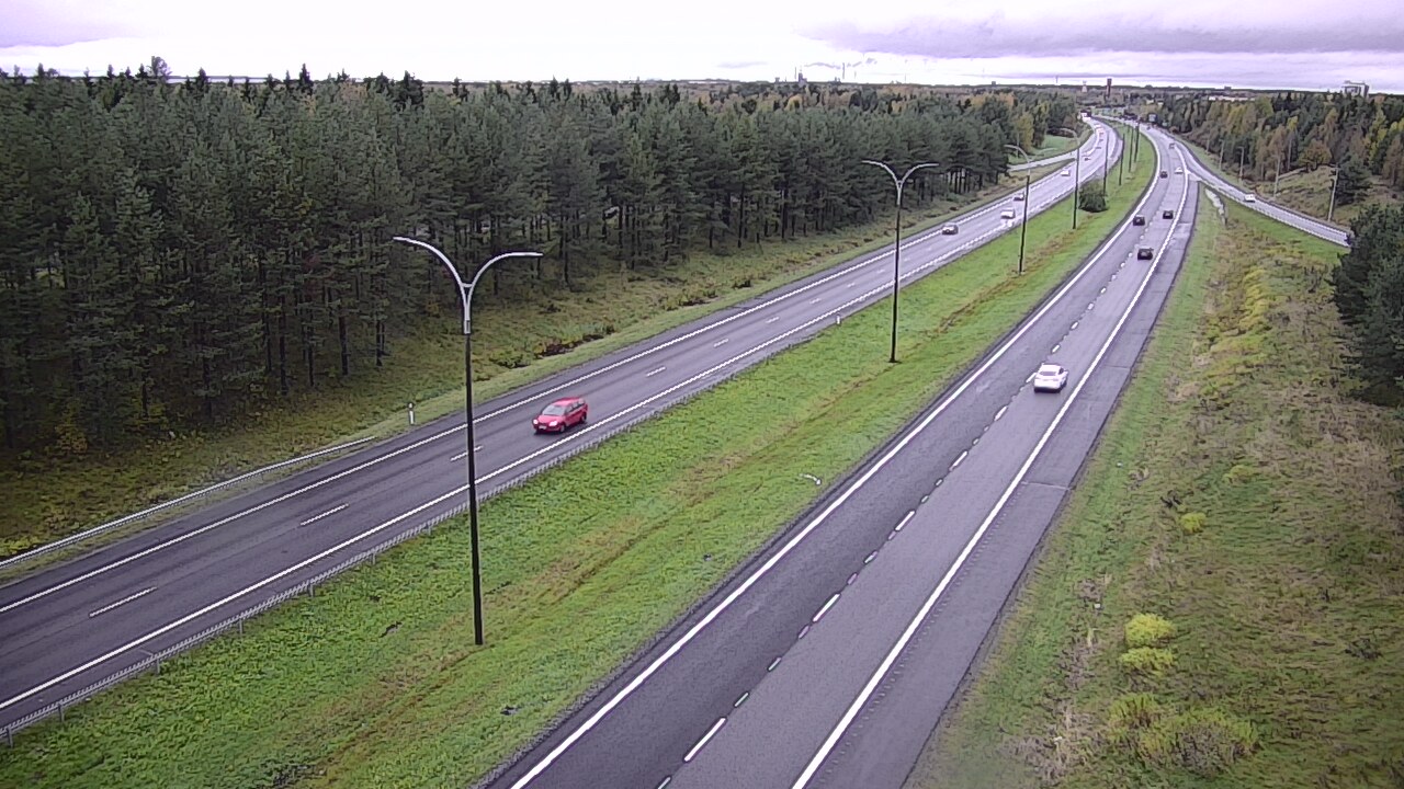 Weather Camera Image Väg 4 Uleåborg, Ouluntulli, Oulu, Pohjois-Pohjanmaa