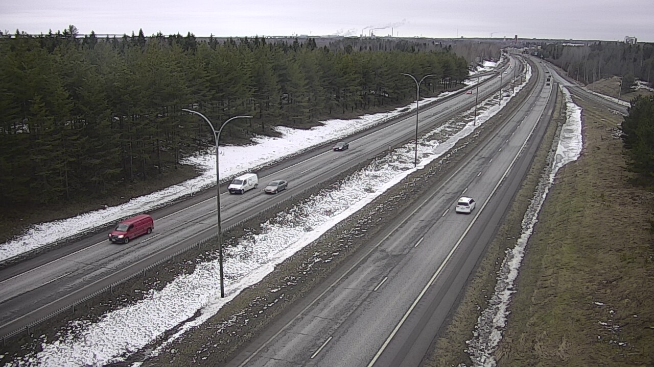 Weather Camera Image Road 4 Oulu, Ouluntulli, Oulu, Pohjois-Pohjanmaa