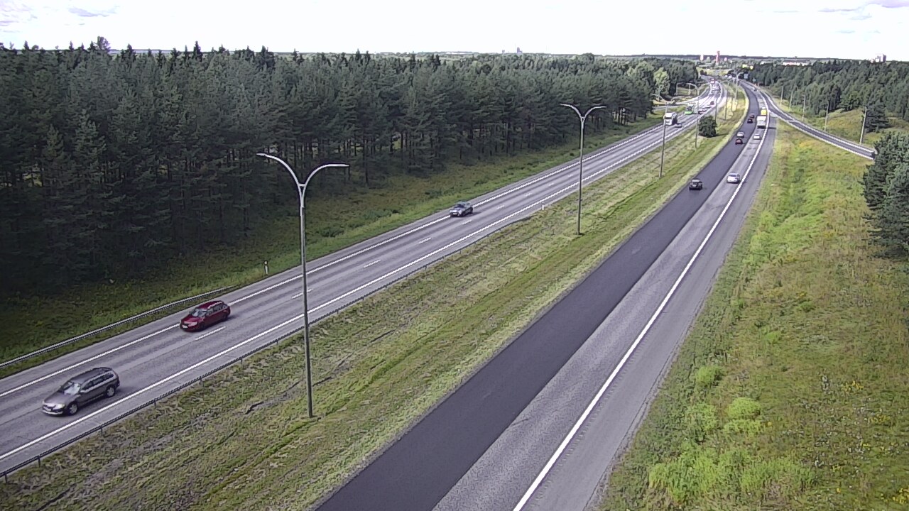 Weather Camera Image Väg 4 Uleåborg, Ouluntulli, Oulu, Pohjois-Pohjanmaa