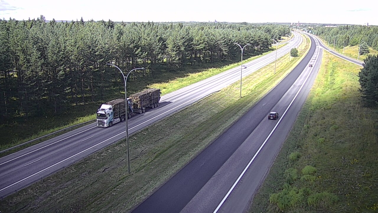 Weather Camera Image Väg 4 Uleåborg, Ouluntulli, Oulu, Pohjois-Pohjanmaa