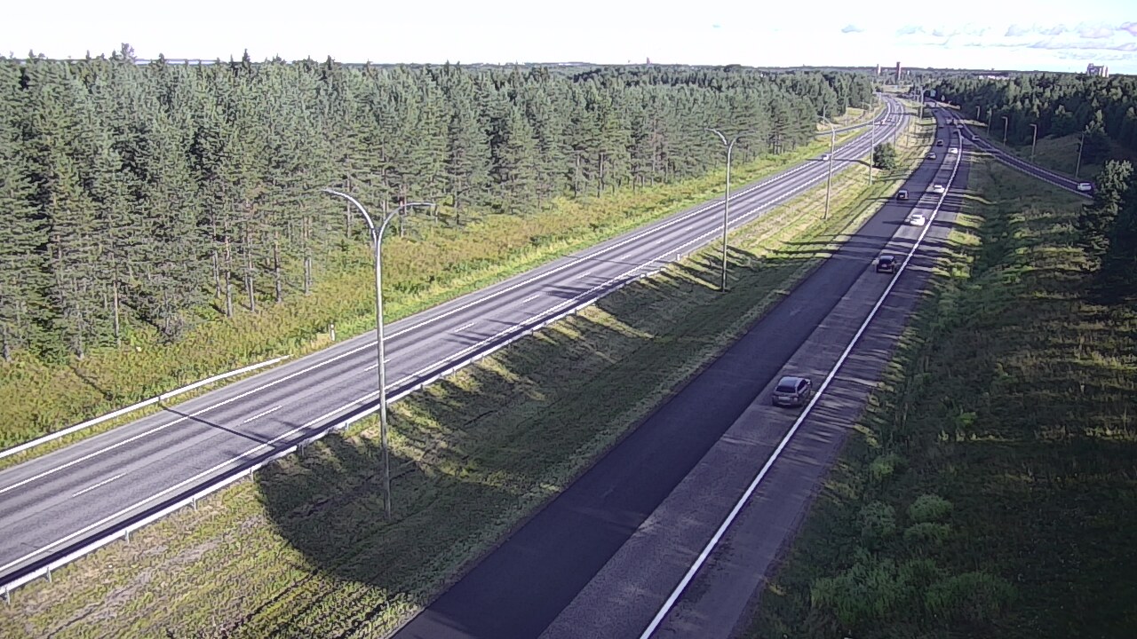 Weather Camera Image Väg 4 Uleåborg, Ouluntulli, Oulu, Pohjois-Pohjanmaa