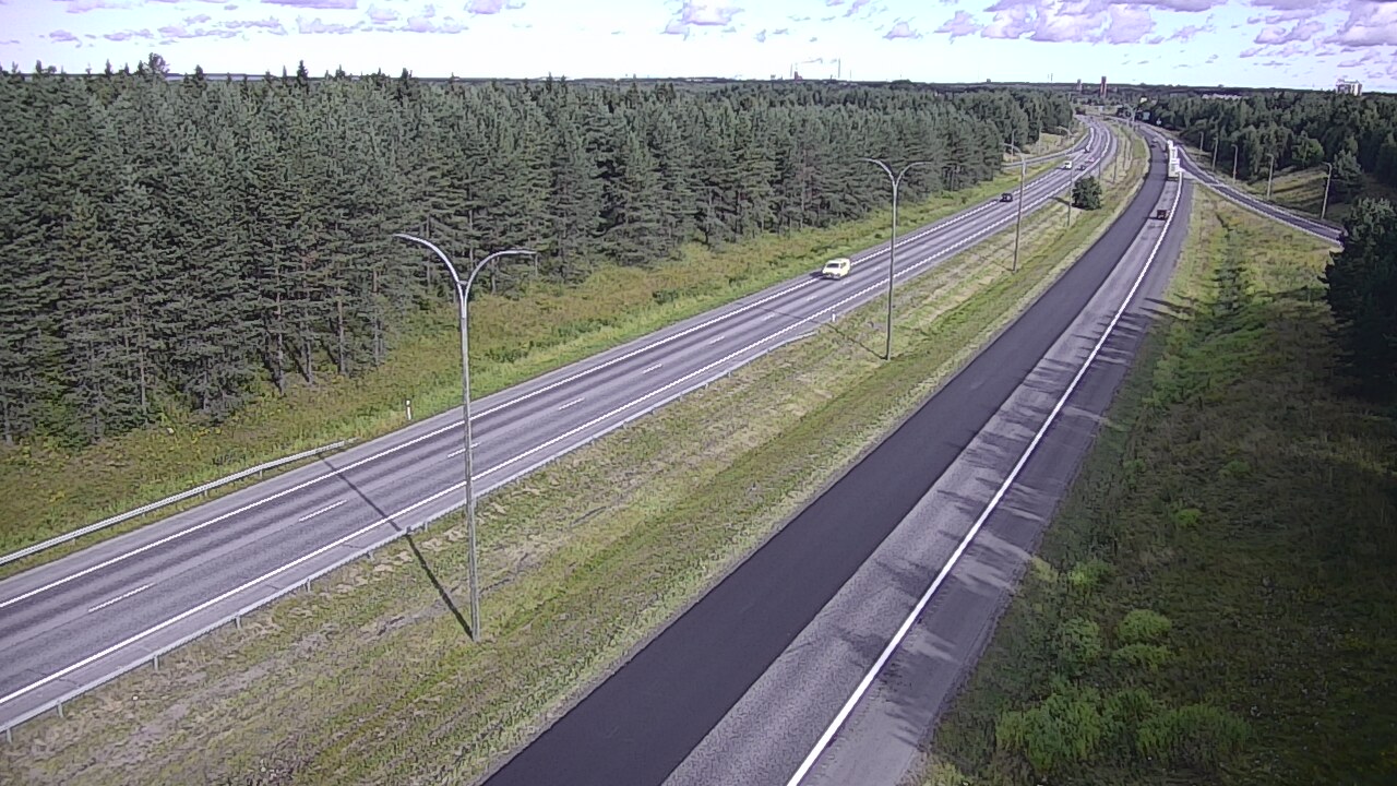 Weather Camera Image Väg 4 Uleåborg, Ouluntulli, Oulu, Pohjois-Pohjanmaa