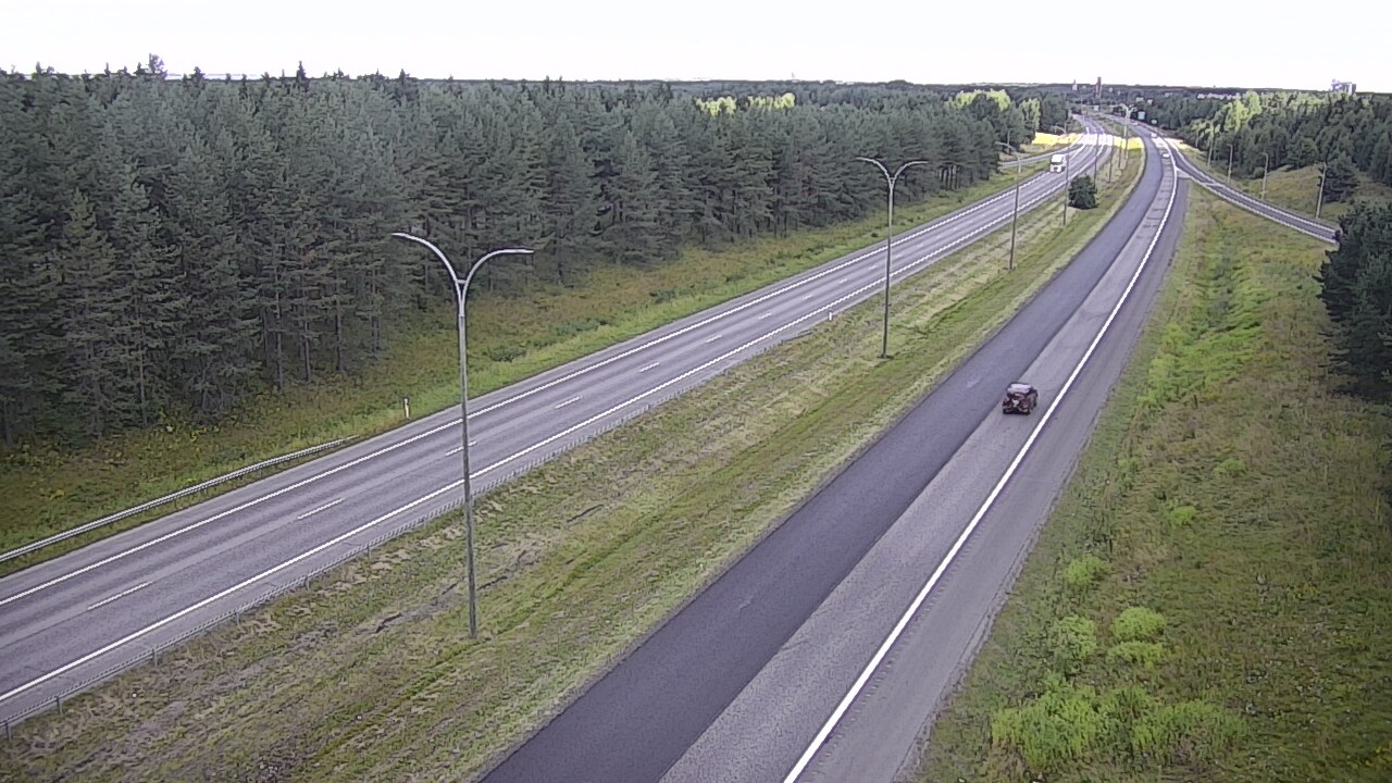 Weather Camera Image Väg 4 Uleåborg, Ouluntulli, Oulu, Pohjois-Pohjanmaa